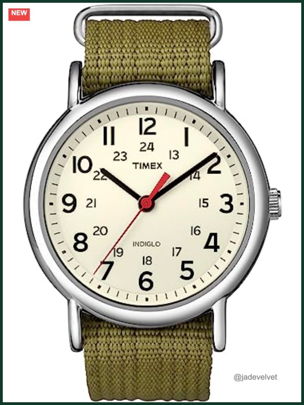 Timex Weekender 38mm Unisex Analog Watch INDIGLO Nylon Strap